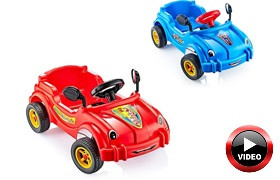 Игрушка Машина-каталка педальная Cool Riders, с клаксоном